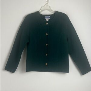Pendleton Dark Green Blazer with Gold Buttons